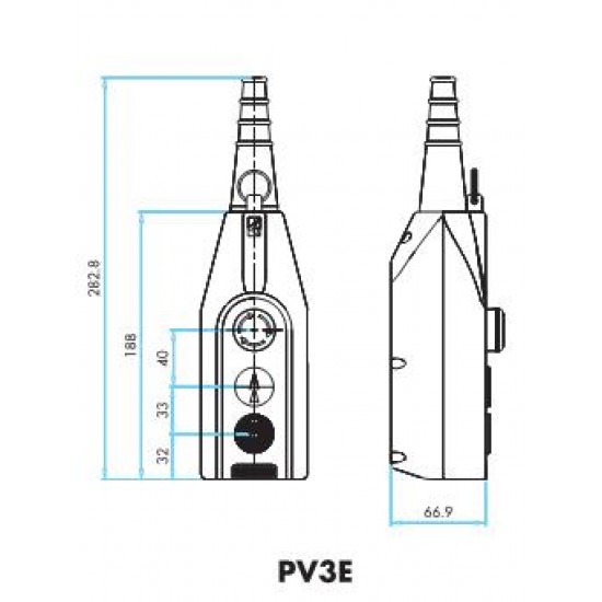 El. valdymo pultas PV3E30B4