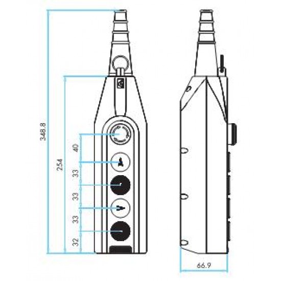 El. valdymo pultas PV5E30B44