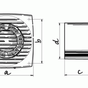Ventiliatorius  BRAVO125S 220-240V; ~50Hz; IP34	